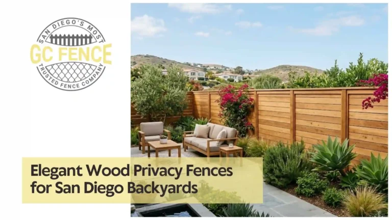 Elegant Wood Privacy Fences for San Diego Backyards